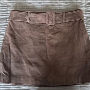Suede skirt